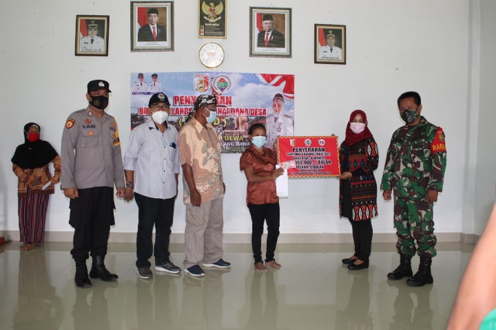 Penyaluran BLT DD Bulan Maret 2021 Kampung Banjar Dewa